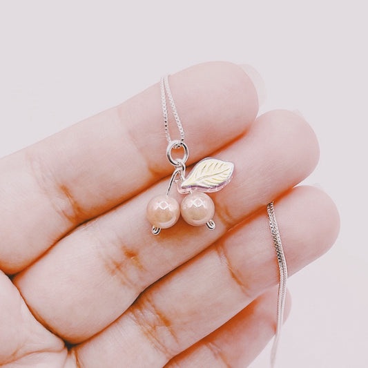 Cadena Cherry Piedra Tornasol - Plata 925