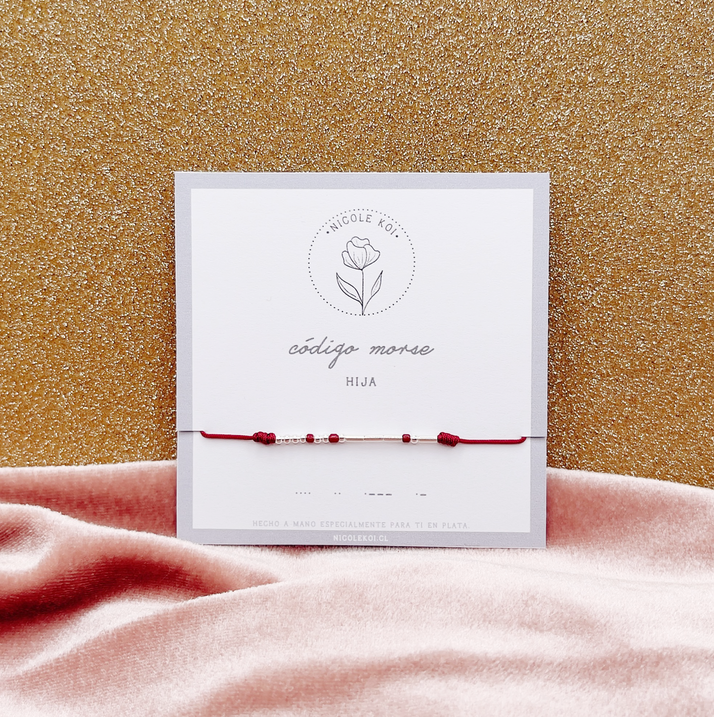 HIJA - Pulsera Código Morse Detente - Plata 925