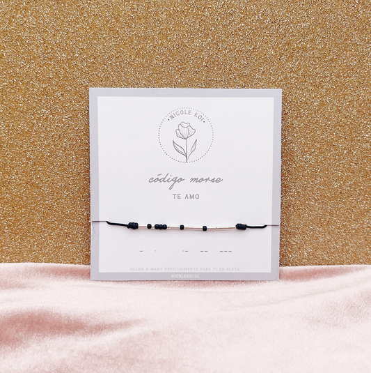 TE AMO - Pulsera Código Morse - Plata 925
