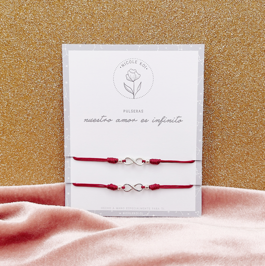 Pulseras Nuestro Amor es Infinito - Plata 925
