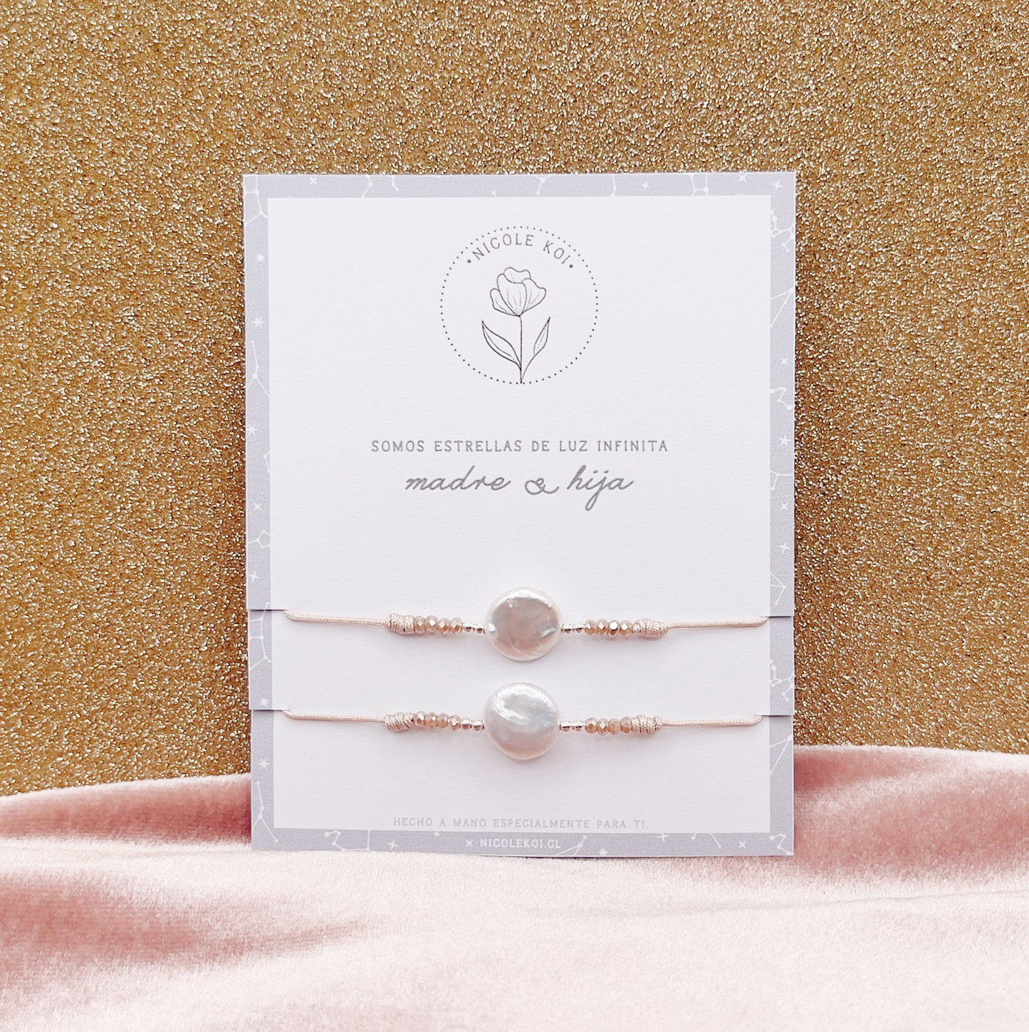 MADRE & HIJA/S Pulseras Perlas - Plata 925