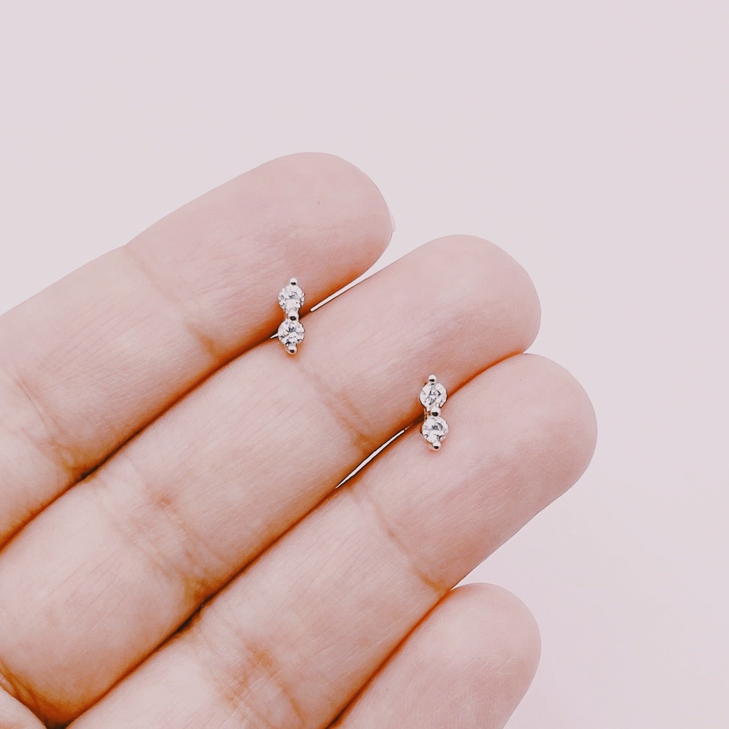 Aros Dúo Circones Tope - Plata 925