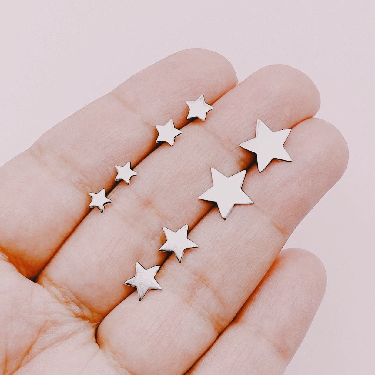 Aros Estrellas - Plata 925