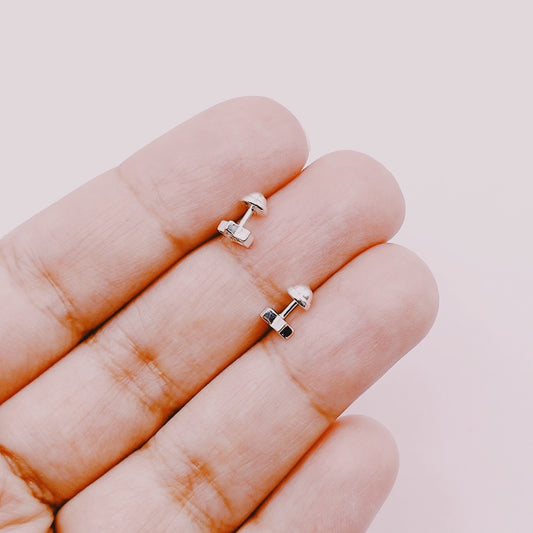 Aros Estrellitas Circones Tope - Plata 925