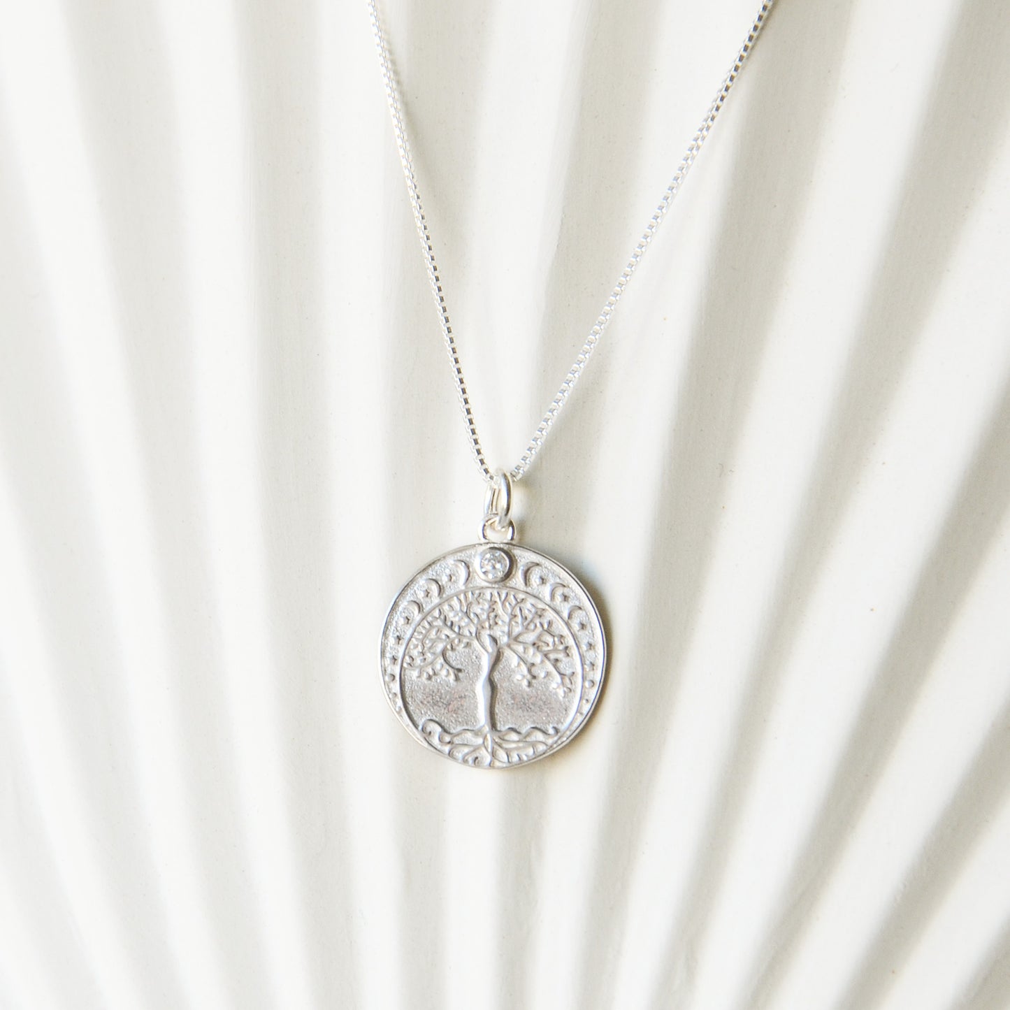 Cadena Medalla Árbol de la Vida - Plata 925
