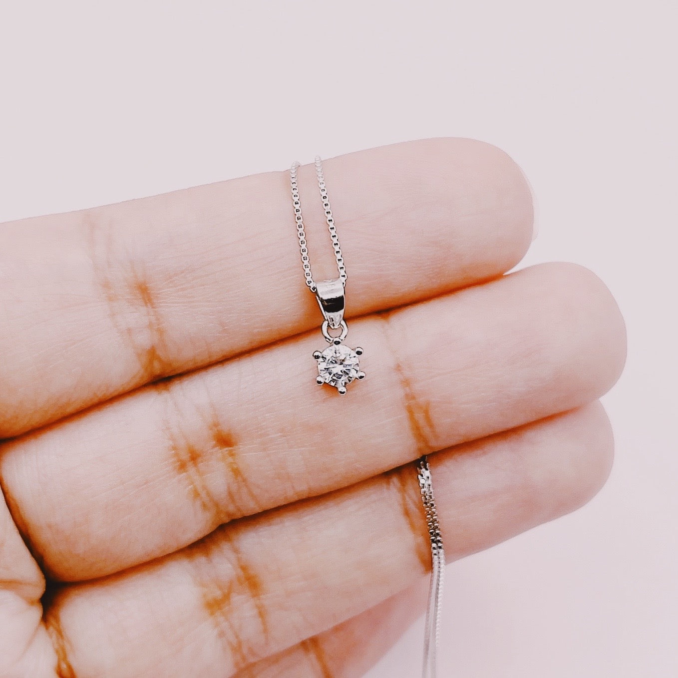 Cadena Mini Punto Luz - Plata Rodinada