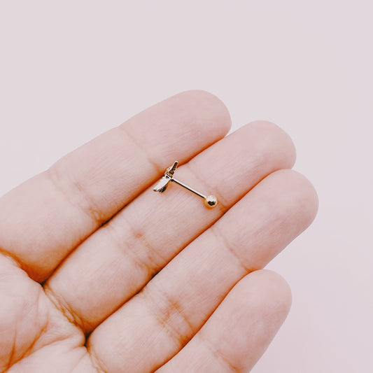 Piercing Tope Picaflor - Enchape Oro