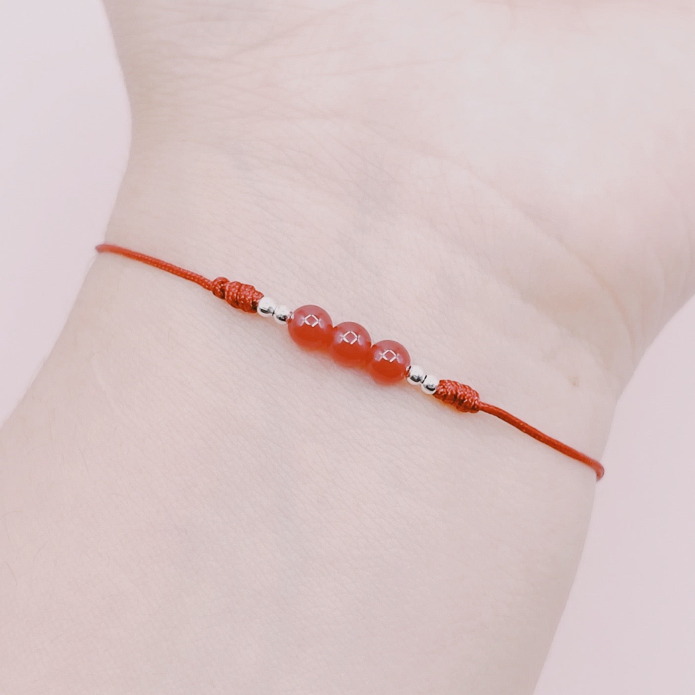 Pulsera Detente 3 Mini Rubíes - Plata 925