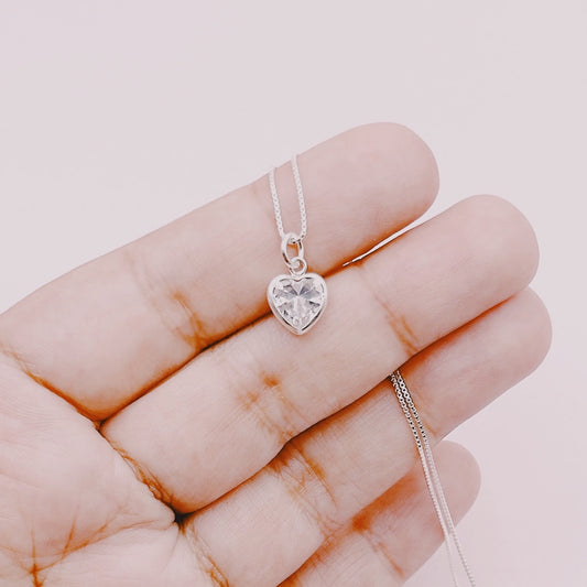 Punto Luz Corazón Circón - Plata 925