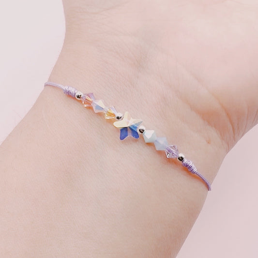 Pulsera Fairy Tale Estrella y Arcoíris Tornasol - Plata 925