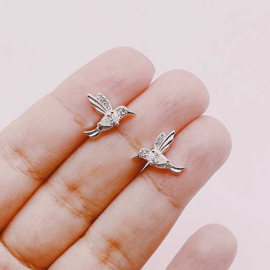 Aros Colibrí Circones - Plata 925