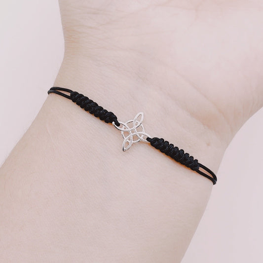 Pulsera Nudo Bruja Protectora Hombre - Plata 925