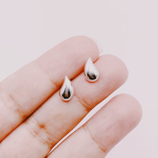 Aros Gotas 3D Mini - Plata 925