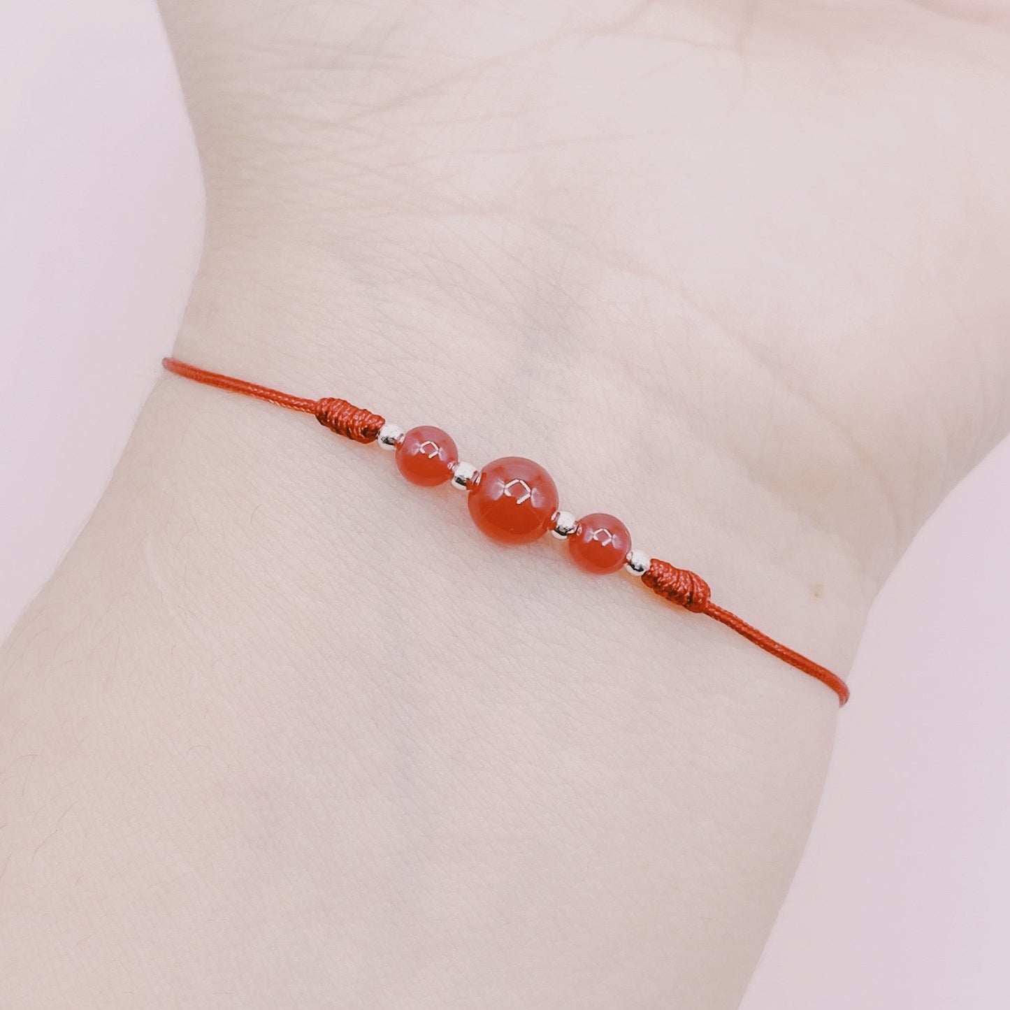 Pulsera Detente 3 Rubíes Degradé - Plata 925