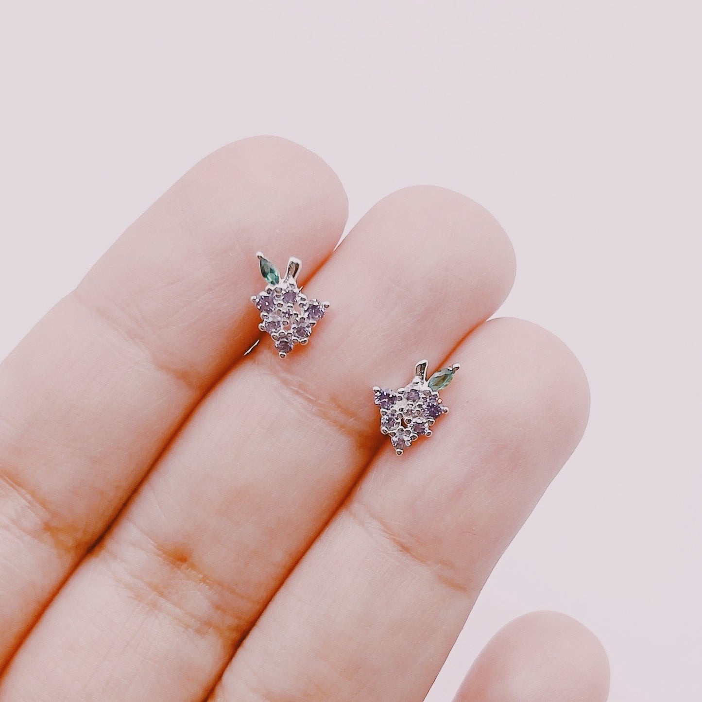 Aros Frutales Uvas Circones - Plata 925