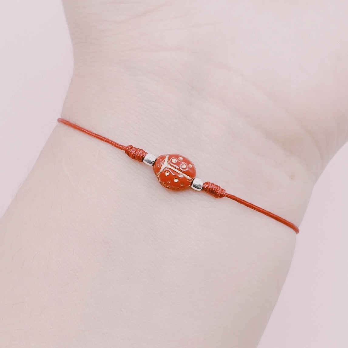 Pulsera Detente Ladybug Chinita - Plata 925