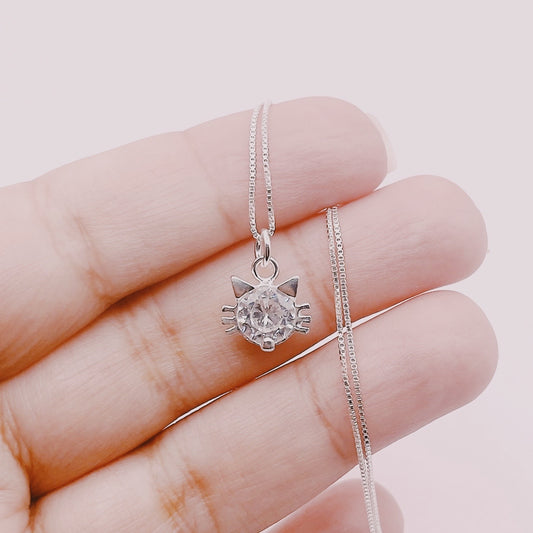 Cadena Punto de Luz Gato - Plata 925