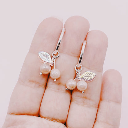 Aros Cherry Tornasol - Plata 925