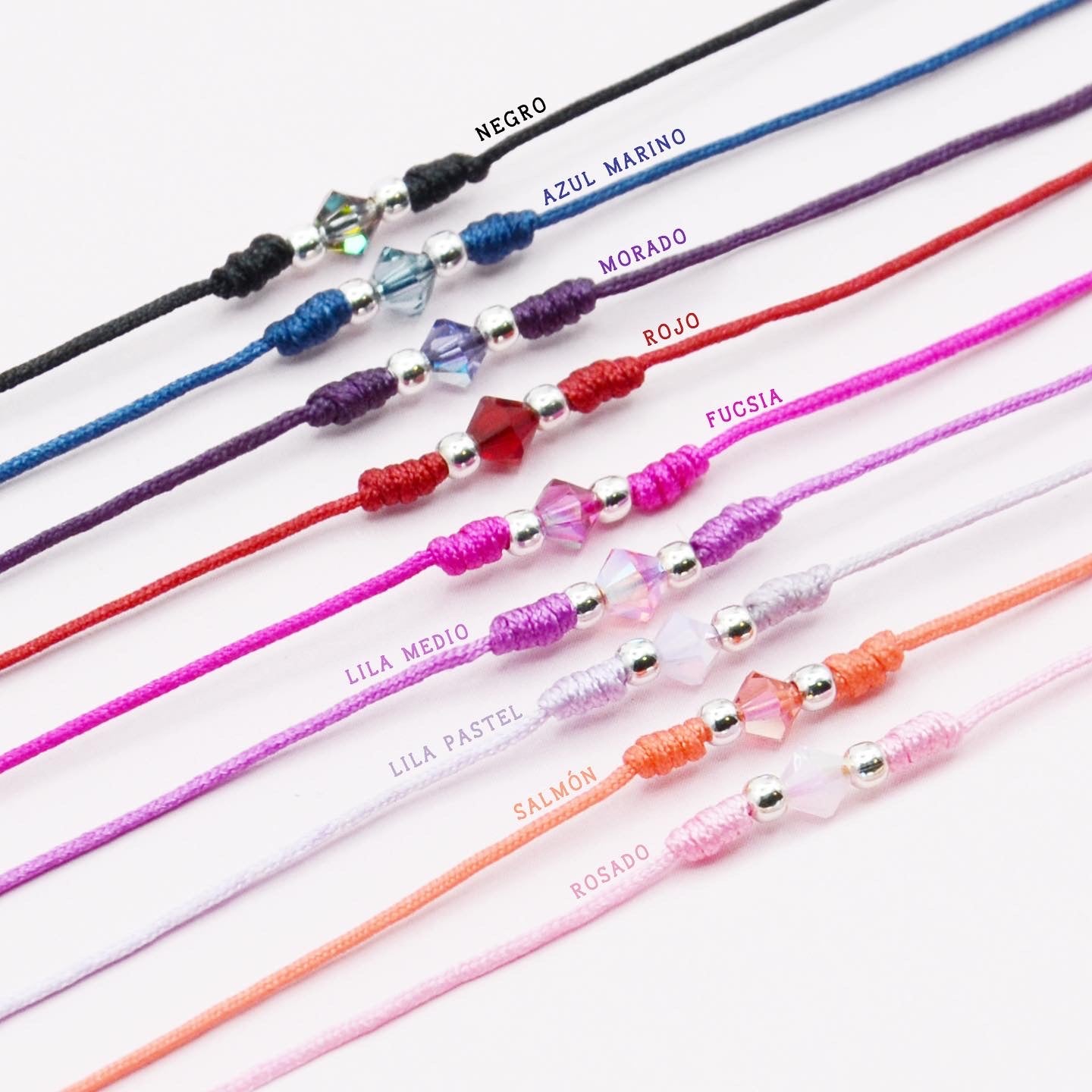 Pulsera "Mi propósito, mi promesa " con cristal original