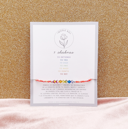 Pulsera 7 Chakras - Colores - Plata 925