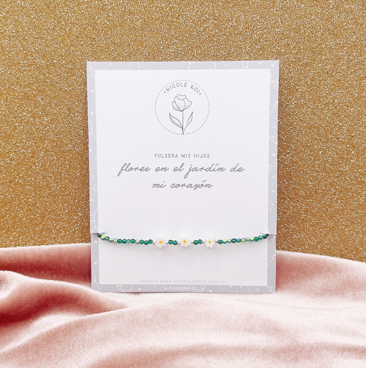Pulsera Flores en el Jardín de mi Corazón - Plata 925