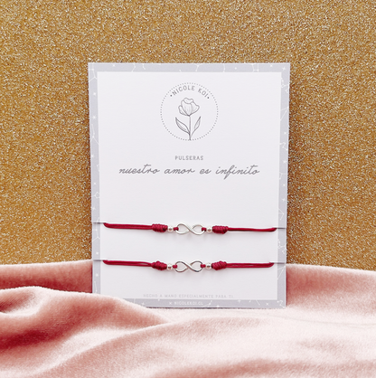 Pulseras Nuestro Amor es Infinito - Plata 925