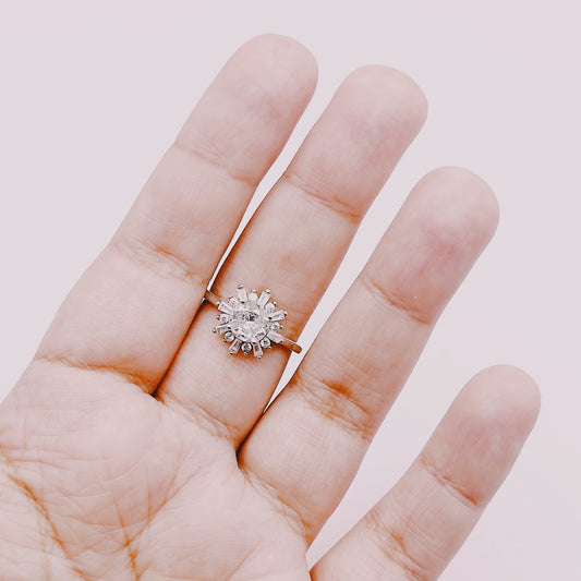 Anillo Sol Circones Premium - Plata 925