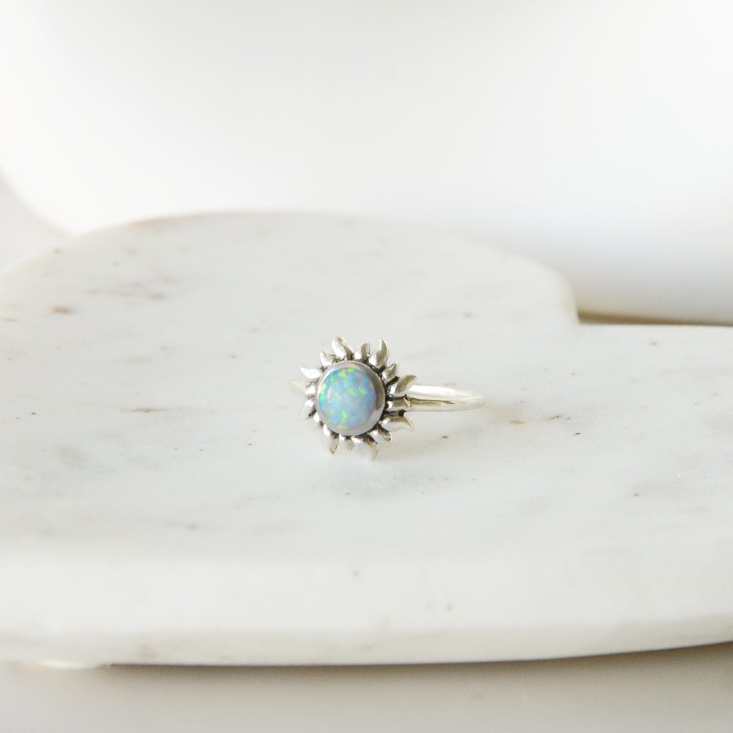 Anillo Sol Ópalo - Plata 925