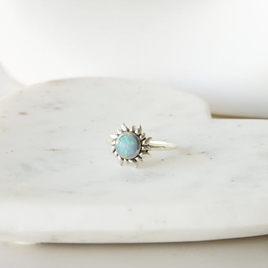 Anillo Sol Ópalo - Plata 925