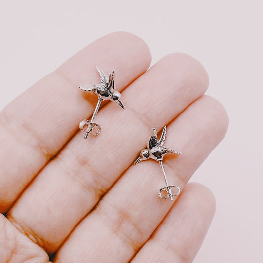 Aros Picaflor - Plata 925