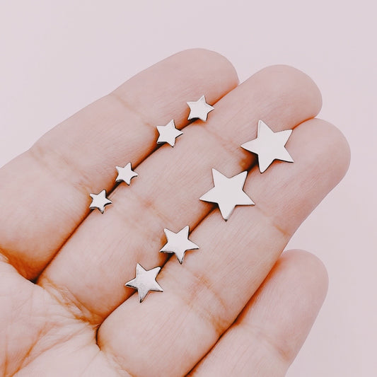 Aros Estrellas - Plata 925