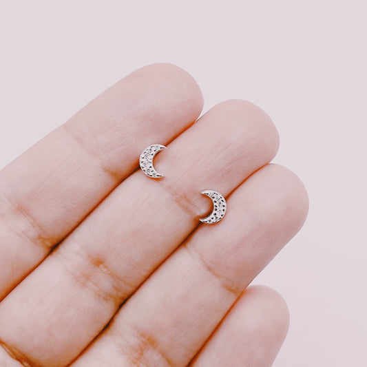 Aros Lunitas Circones - Plata 925