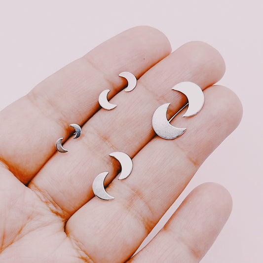 Aros Lunas - Plata 925