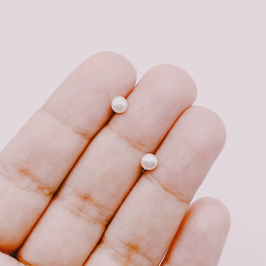 Aros Perlas Mini - Plata 925