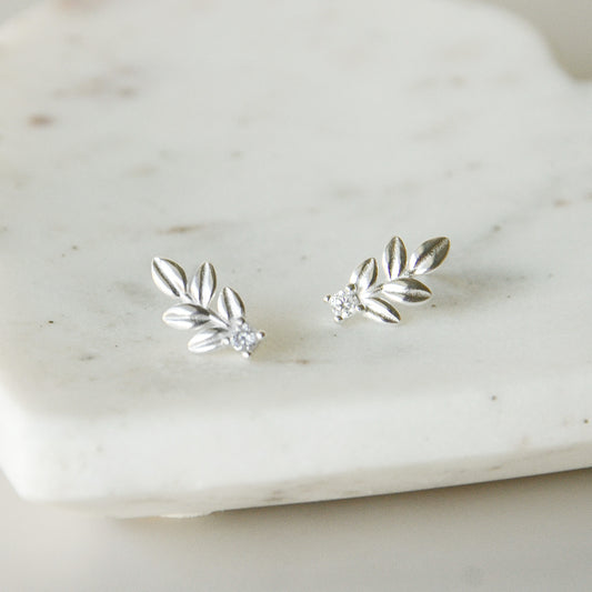 Aros Ramitas Circones - Plata 925