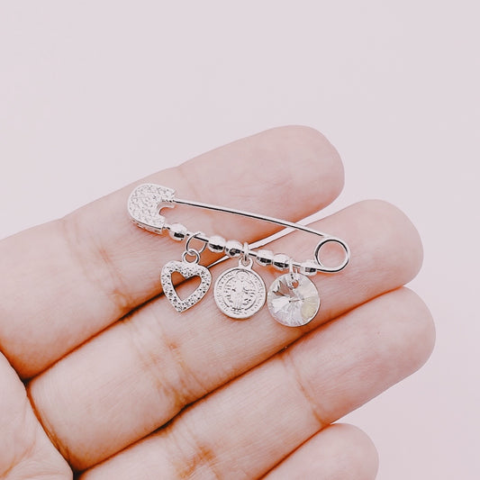 Broche San Benito Protección Bebés - Plata 925