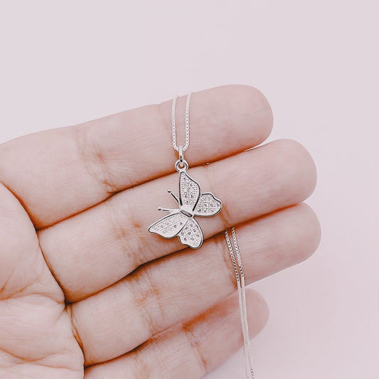 Cadena Mariposa Circones - Plata 925