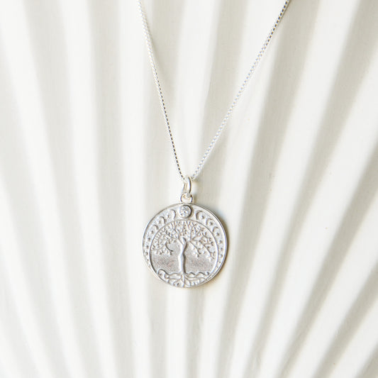 Cadena Medalla Árbol de la Vida - Plata 925