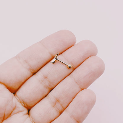 Piercing Tope Picaflor - Enchape Oro