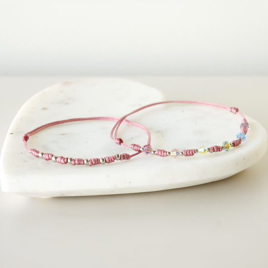 Pulsera 7 Nudos Palo Rosa - A Elección