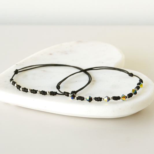 Pulsera 7 Nudos Negra - A Elección
