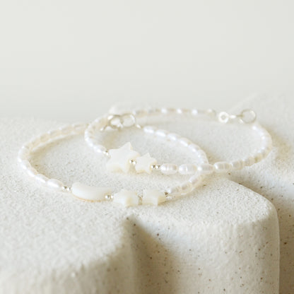 Pulsera Madre & Hijos Perlas - Plata 925