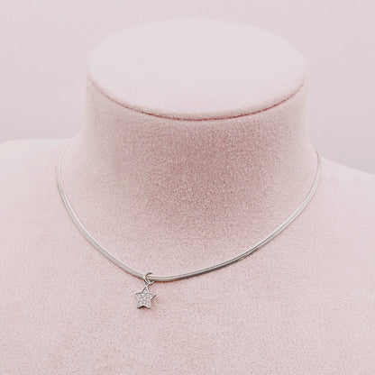 Cadena Cinta Colgante Estrella Circones - Plata 925