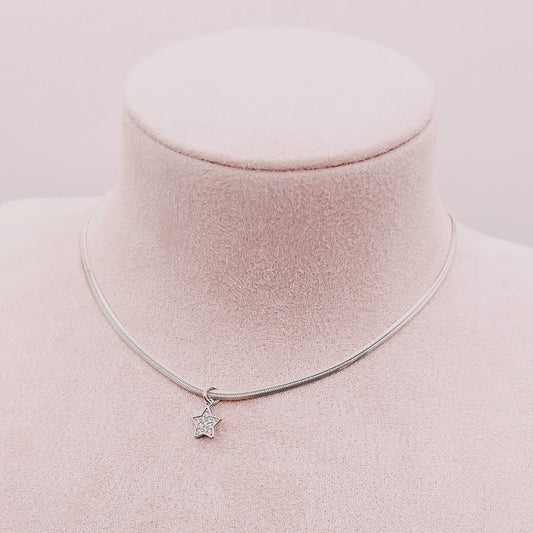 Cadena Cinta Colgante Estrella Circones - Plata 925