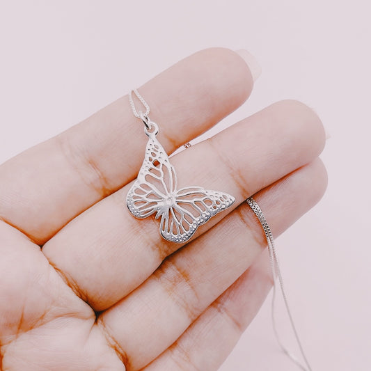 Cadena Mariposa Calada Premium - Plata 925